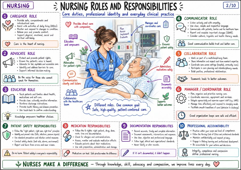 Nursing Roles and Responsibilities: Core Duties & Clinical Practice