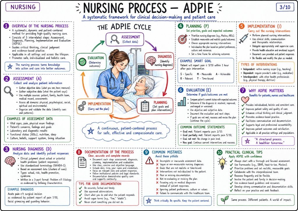 Nursing Process - ADPIE Framework for Clinical Decision-Making